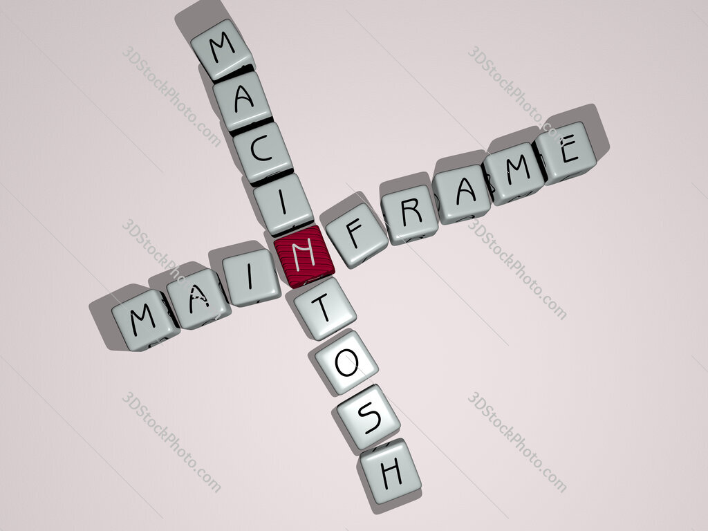 mainframe macintosh crossword by cubic dice letters