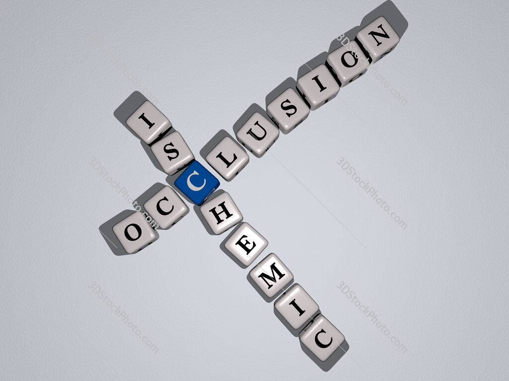 occlusion ischemic crossword by cubic dice letters