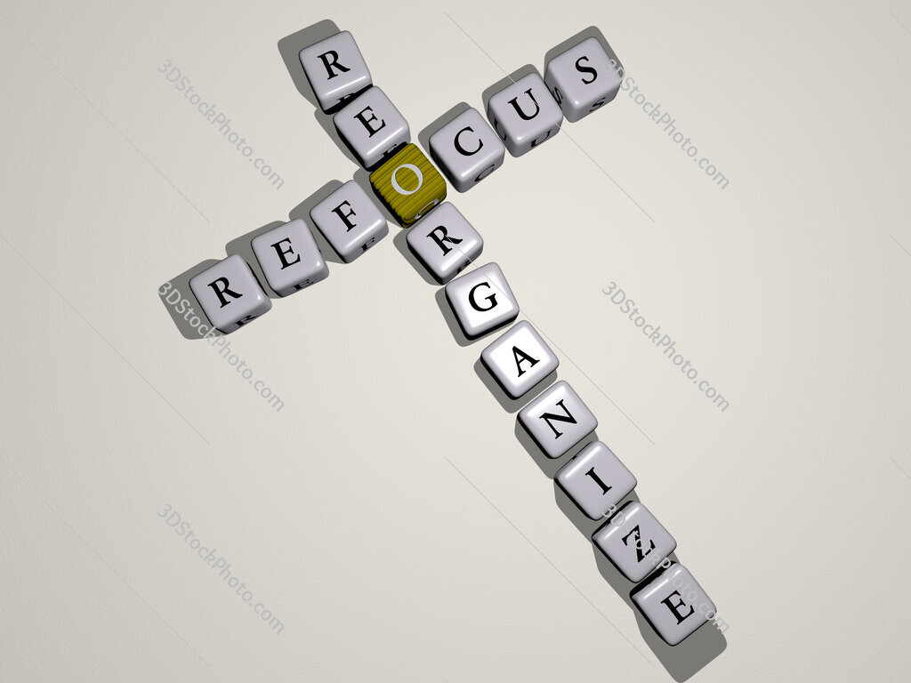 refocus reorganize crossword by cubic dice letters