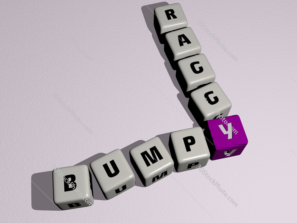 bumpy raggy crossword by cubic dice letters