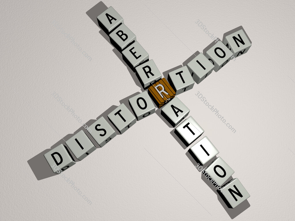 distortion aberration crossword by cubic dice letters