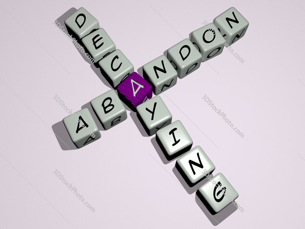 abandon decaying crossword by cubic dice letters