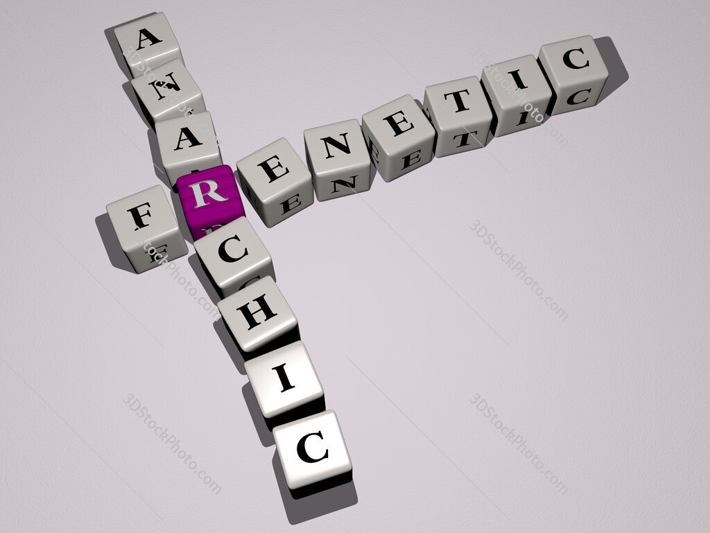 frenetic anarchic crossword by cubic dice letters