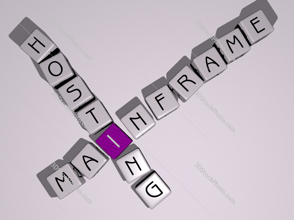 mainframe hosting crossword by cubic dice letters