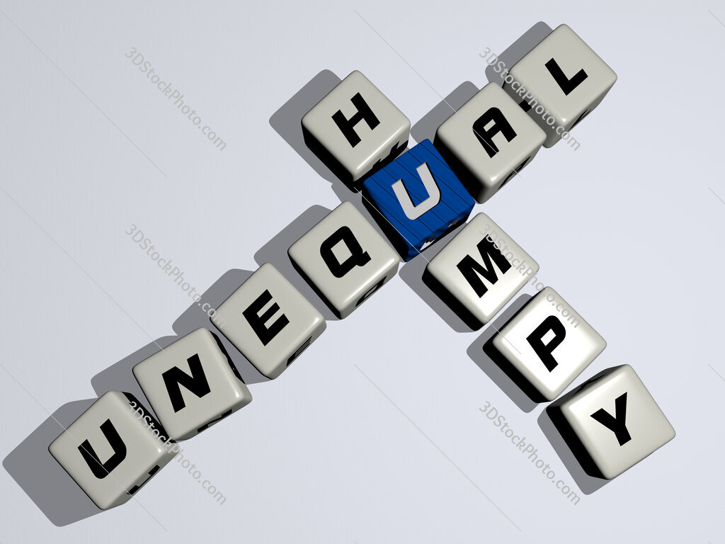 unequal humpy crossword by cubic dice letters