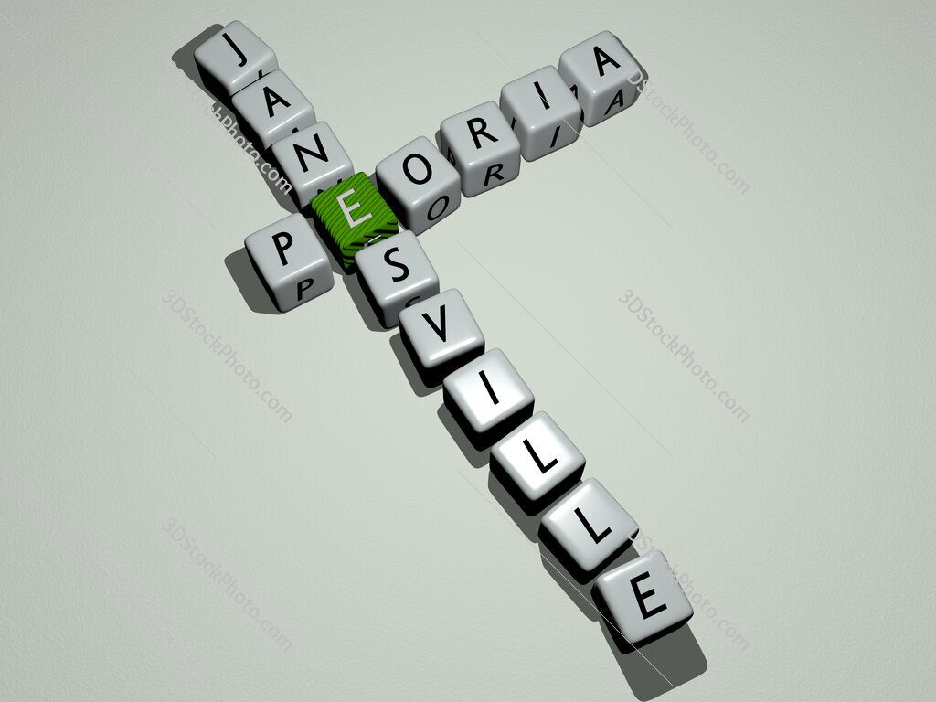 peoria janesville crossword by cubic dice letters