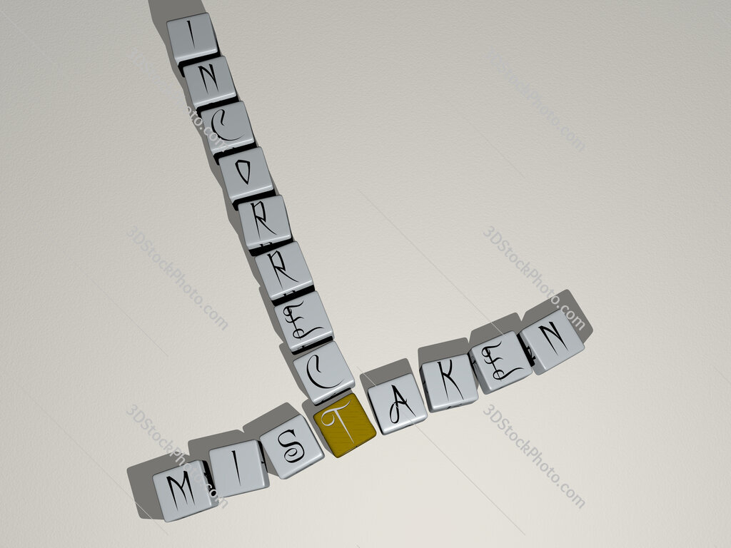 mistaken incorrect crossword by cubic dice letters
