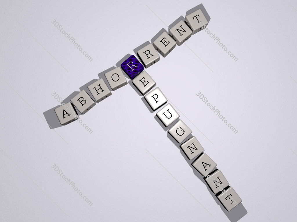 abhorrent repugnant crossword by cubic dice letters