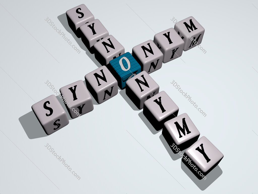 synonym synonymy crossword by cubic dice letters