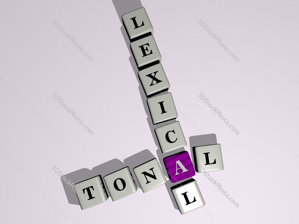tonal lexical crossword by cubic dice letters