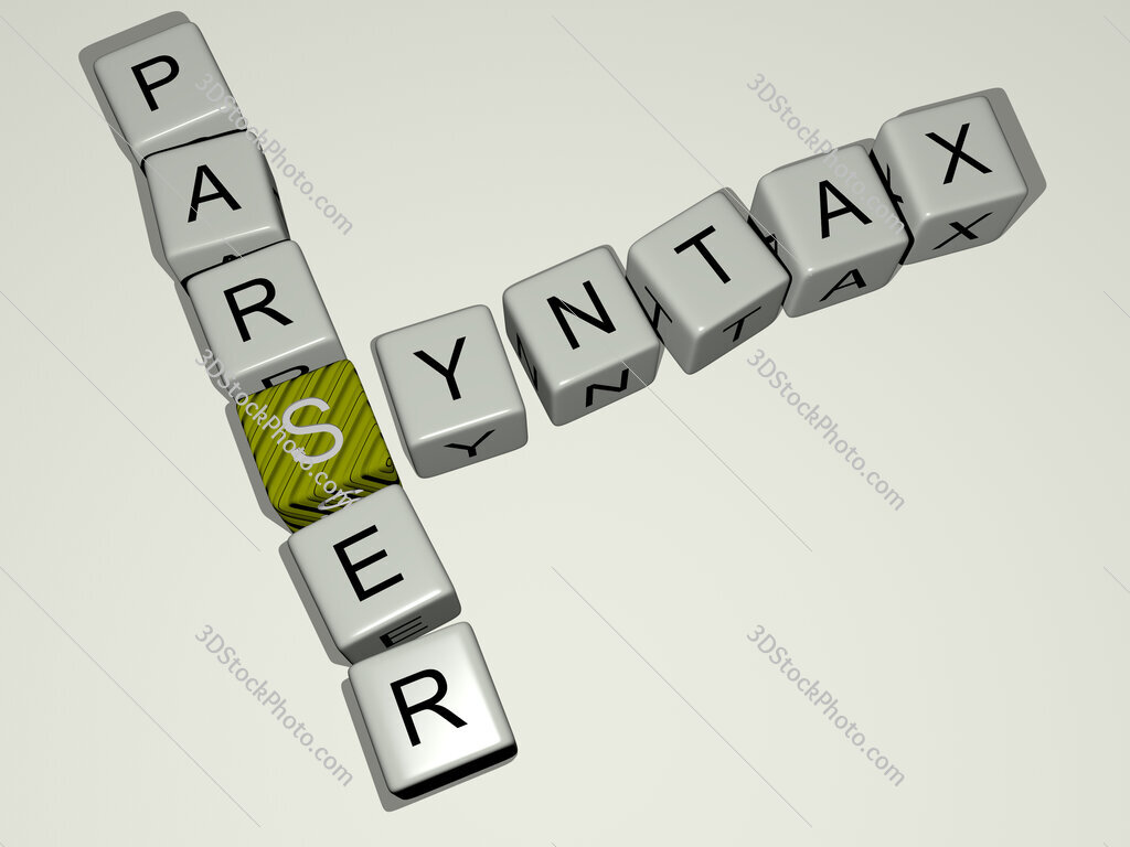 syntax parser crossword by cubic dice letters