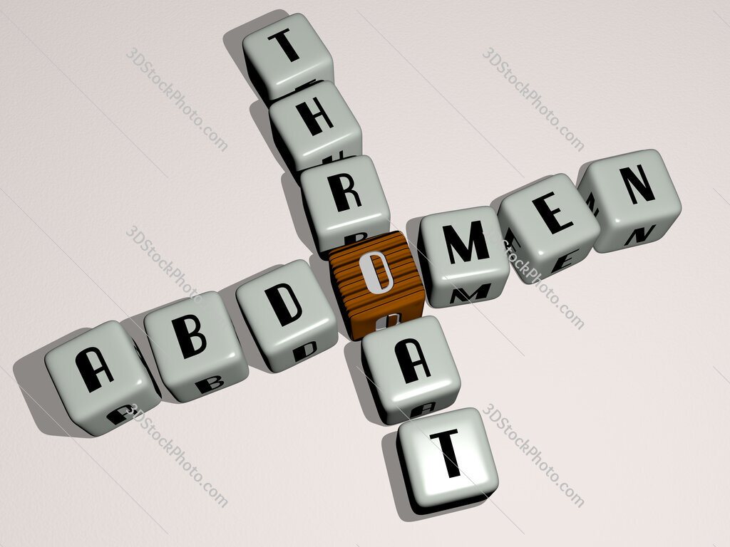 abdomen throat crossword by cubic dice letters
