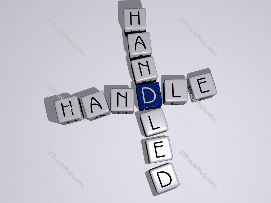 handle handled crossword by cubic dice letters