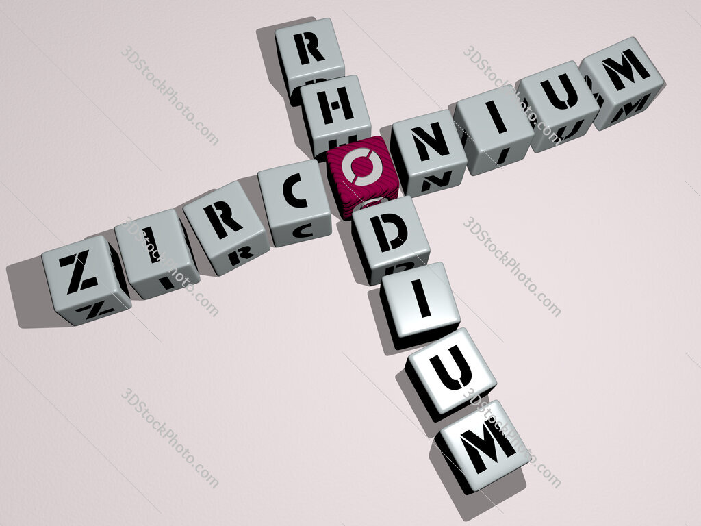zirconium rhodium crossword by cubic dice letters