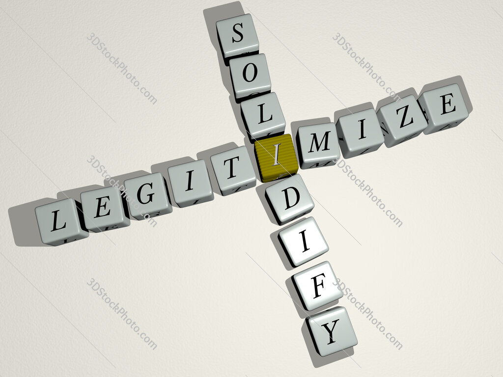 legitimize solidify crossword by cubic dice letters