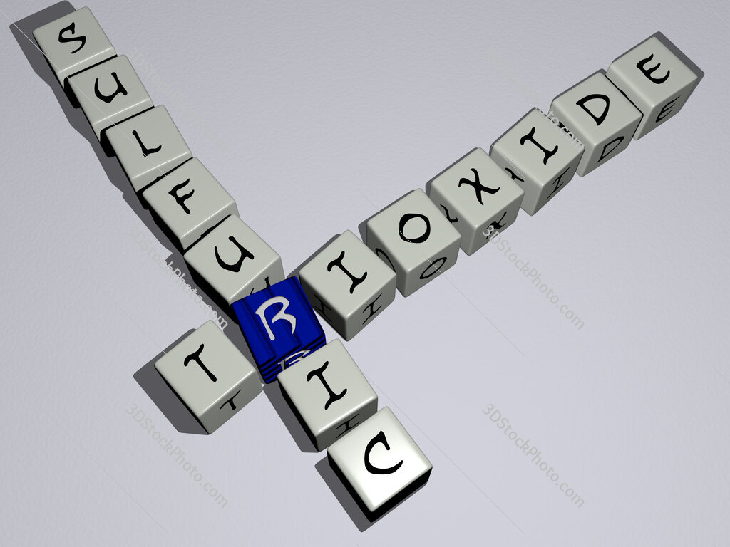 trioxide sulfuric crossword by cubic dice letters