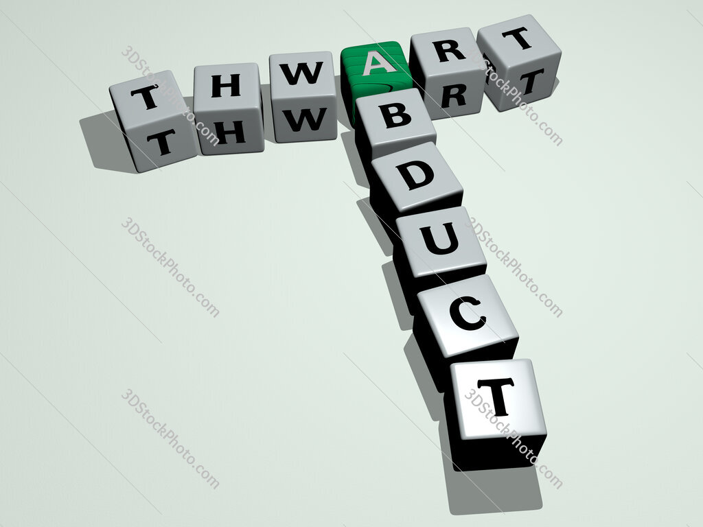 thwart abduct crossword by cubic dice letters