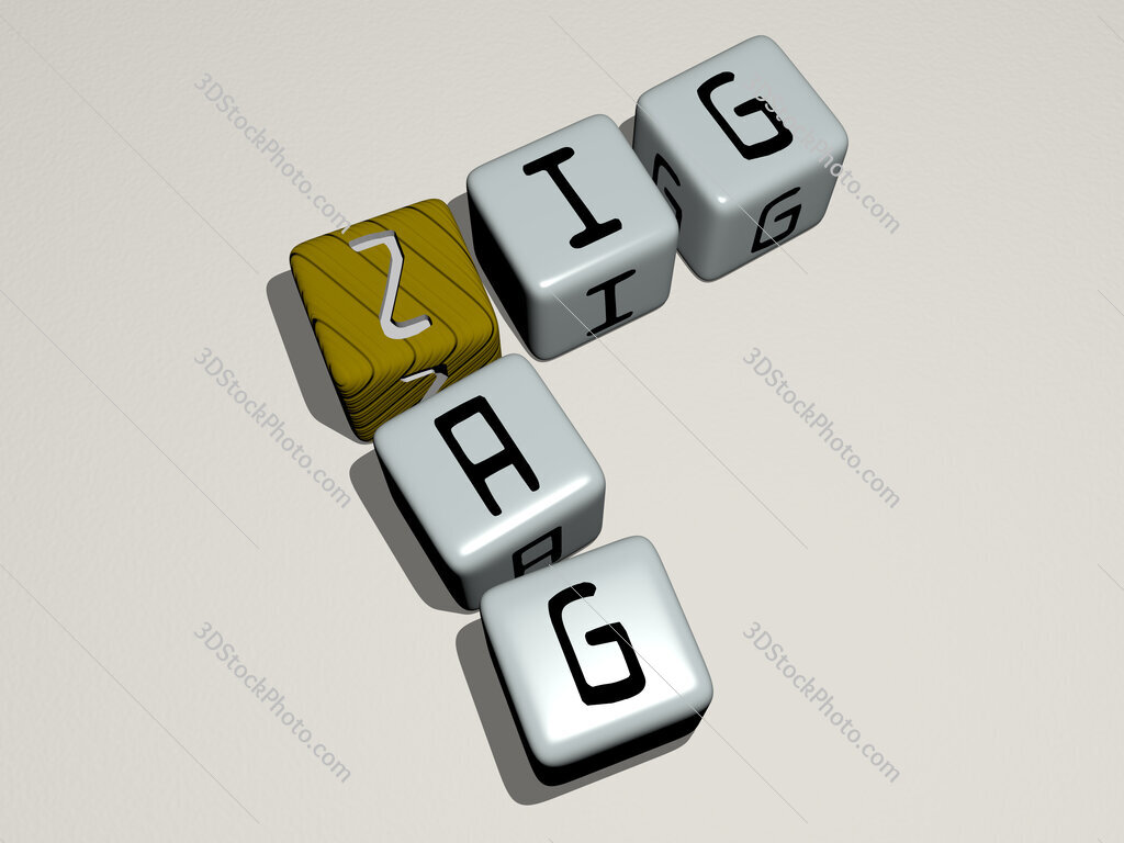 zig zag crossword by cubic dice letters