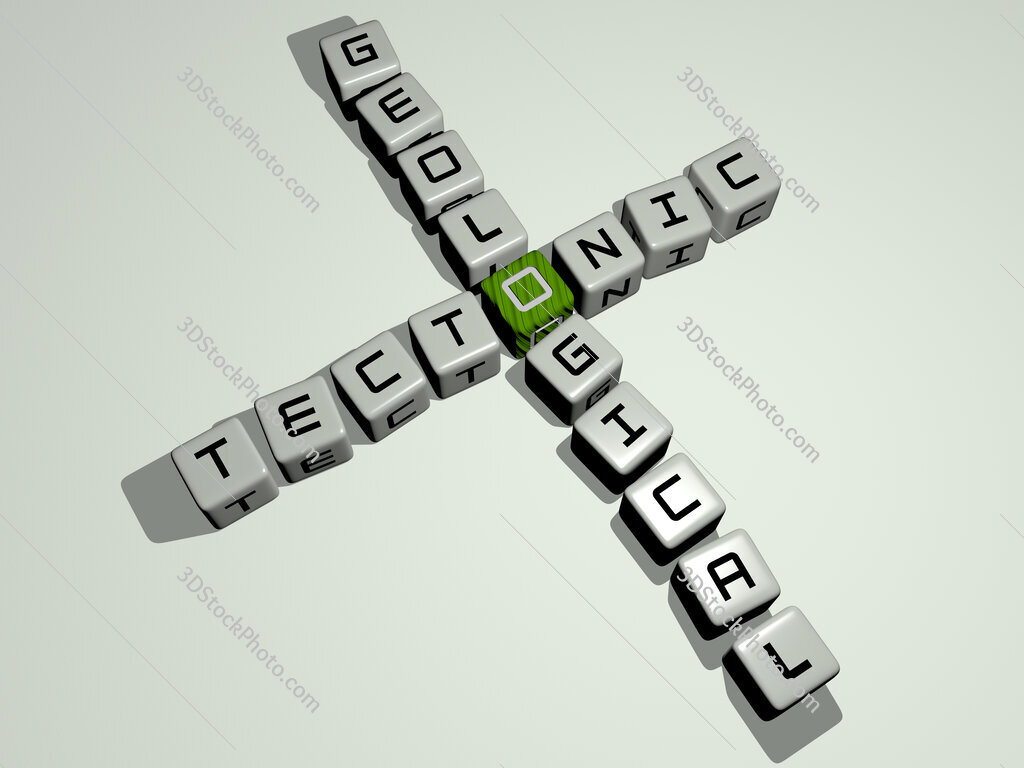 tectonic geological crossword by cubic dice letters