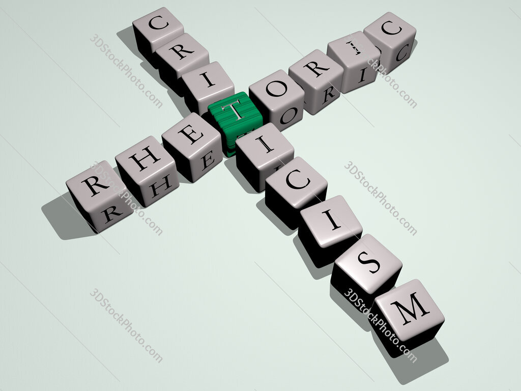 rhetoric criticism crossword by cubic dice letters