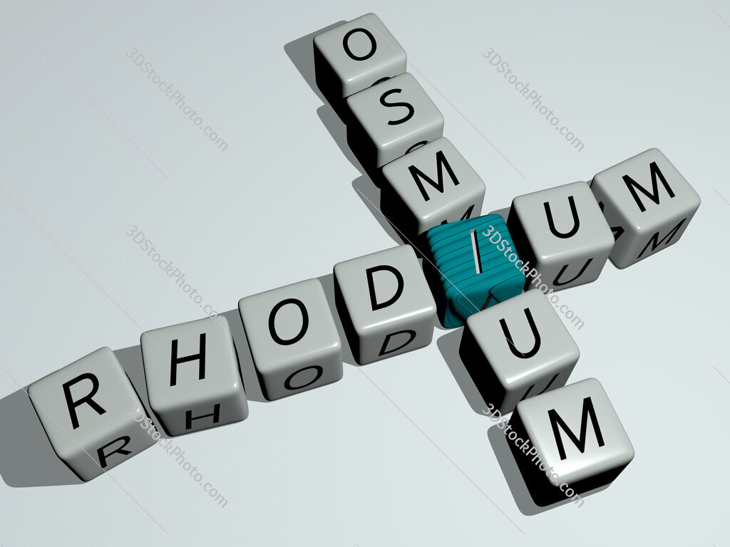 rhodium osmium crossword by cubic dice letters