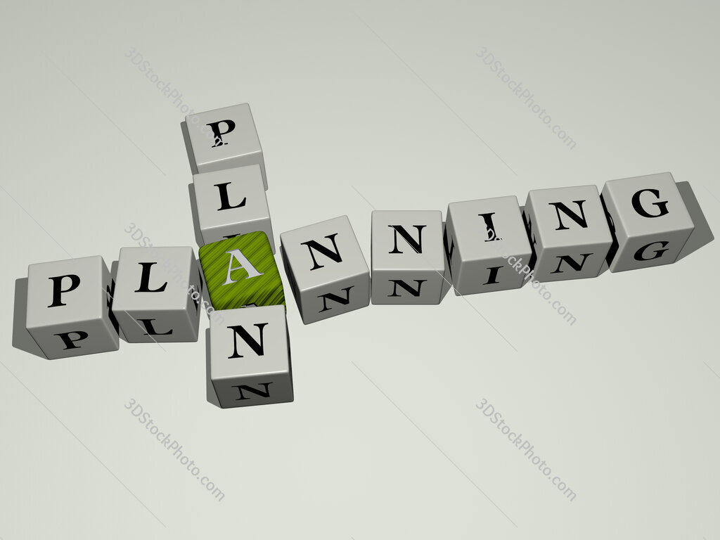 planning plan crossword by cubic dice letters