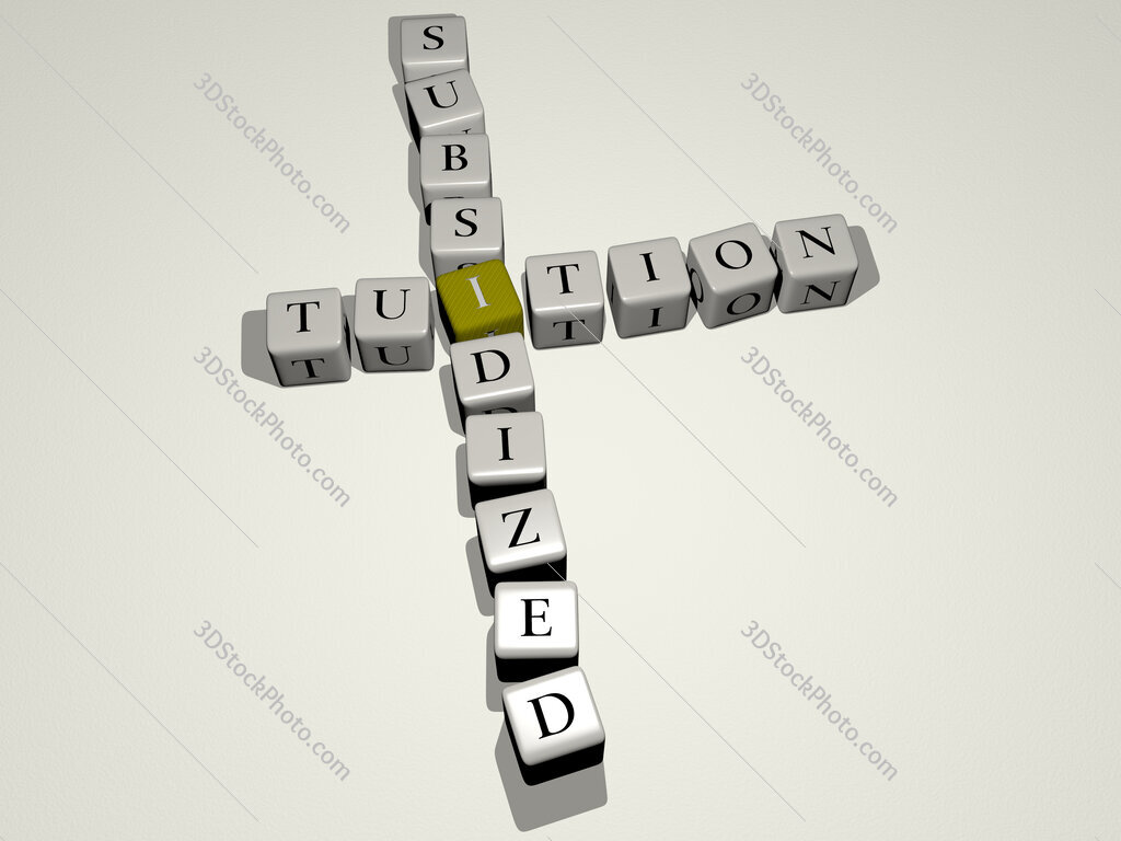tuition subsidized crossword by cubic dice letters