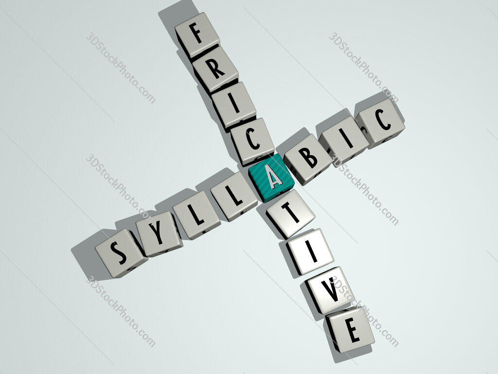 syllabic fricative crossword by cubic dice letters