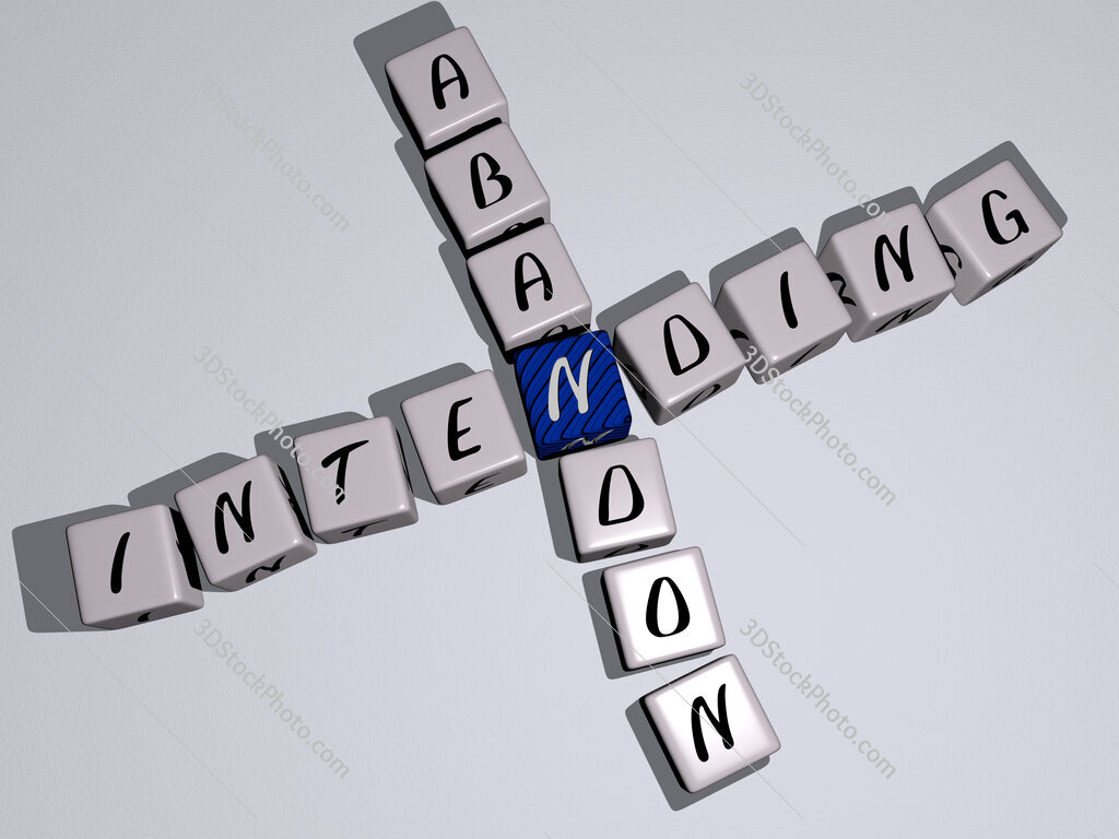 intending abandon crossword by cubic dice letters