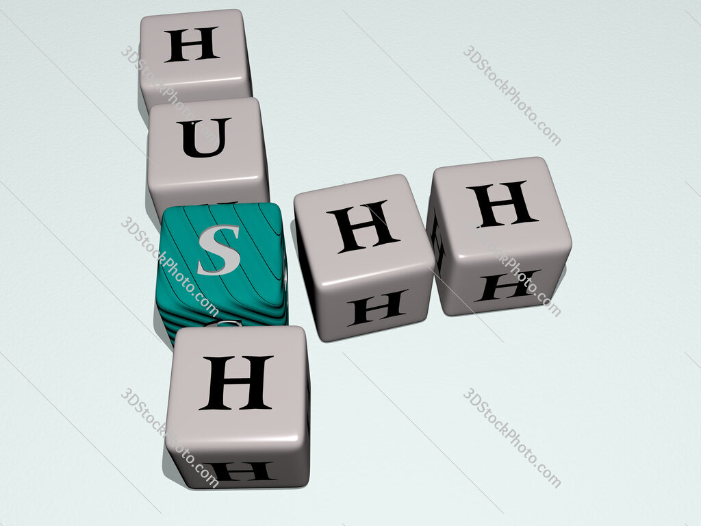 shh hush crossword by cubic dice letters