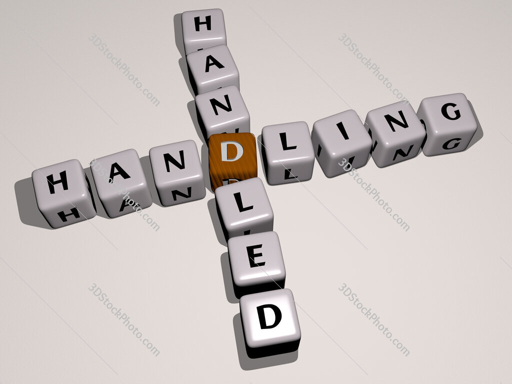 handling handled crossword by cubic dice letters