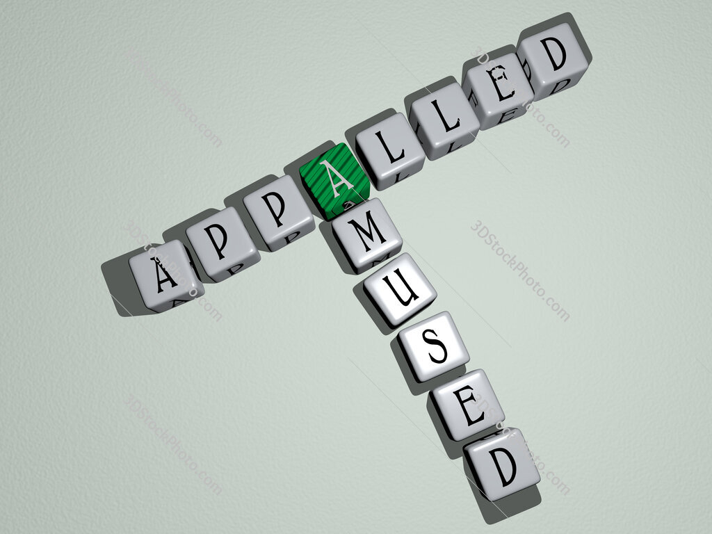 appalled amused crossword by cubic dice letters