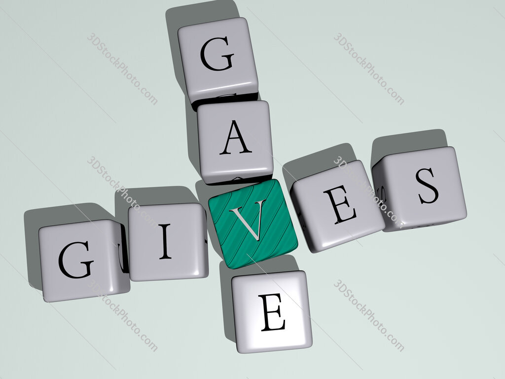 gives gave crossword by cubic dice letters