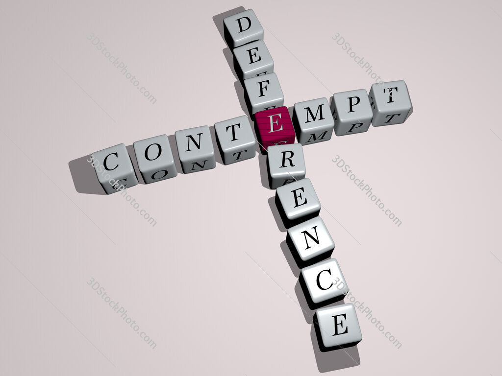 contempt deference crossword by cubic dice letters