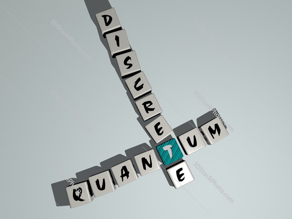 quantum discrete crossword by cubic dice letters