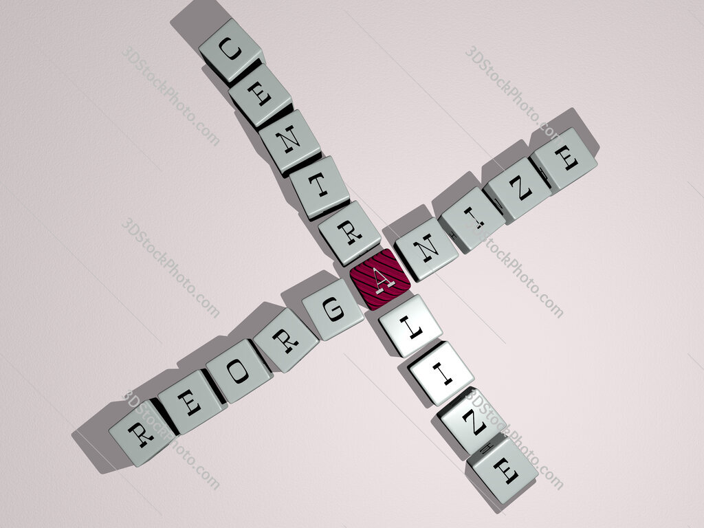 reorganize centralize crossword by cubic dice letters