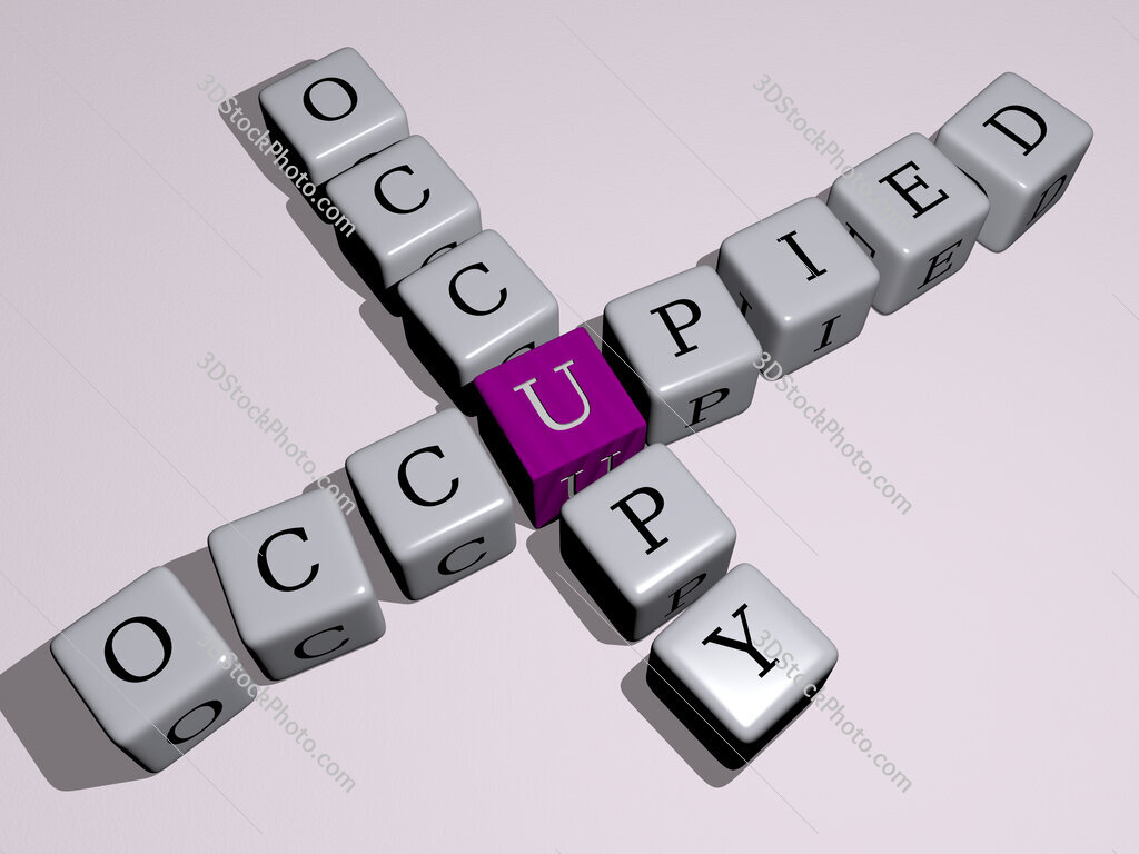 occupied occupy crossword by cubic dice letters