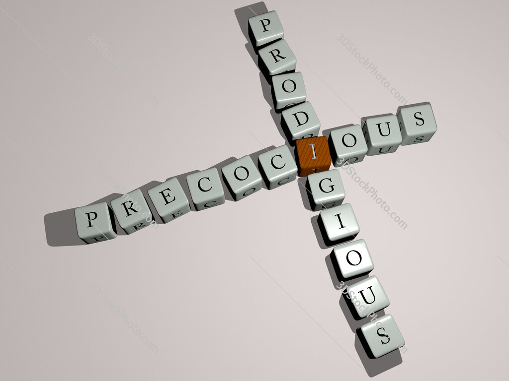 precocious prodigious crossword by cubic dice letters