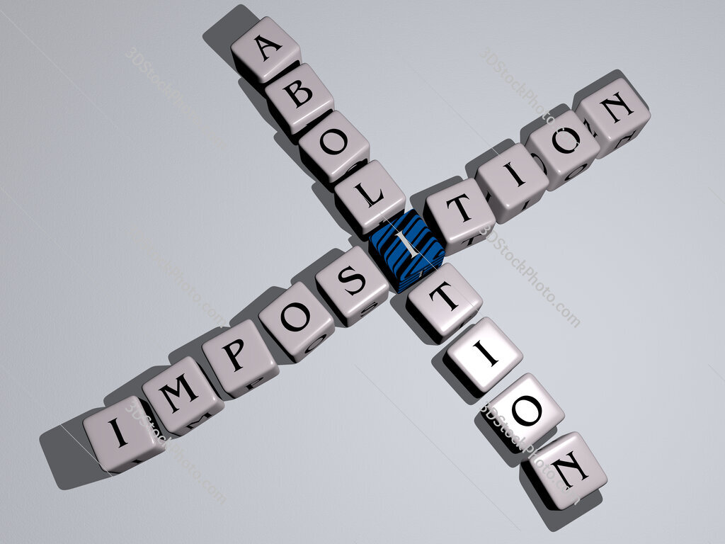 imposition abolition crossword by cubic dice letters