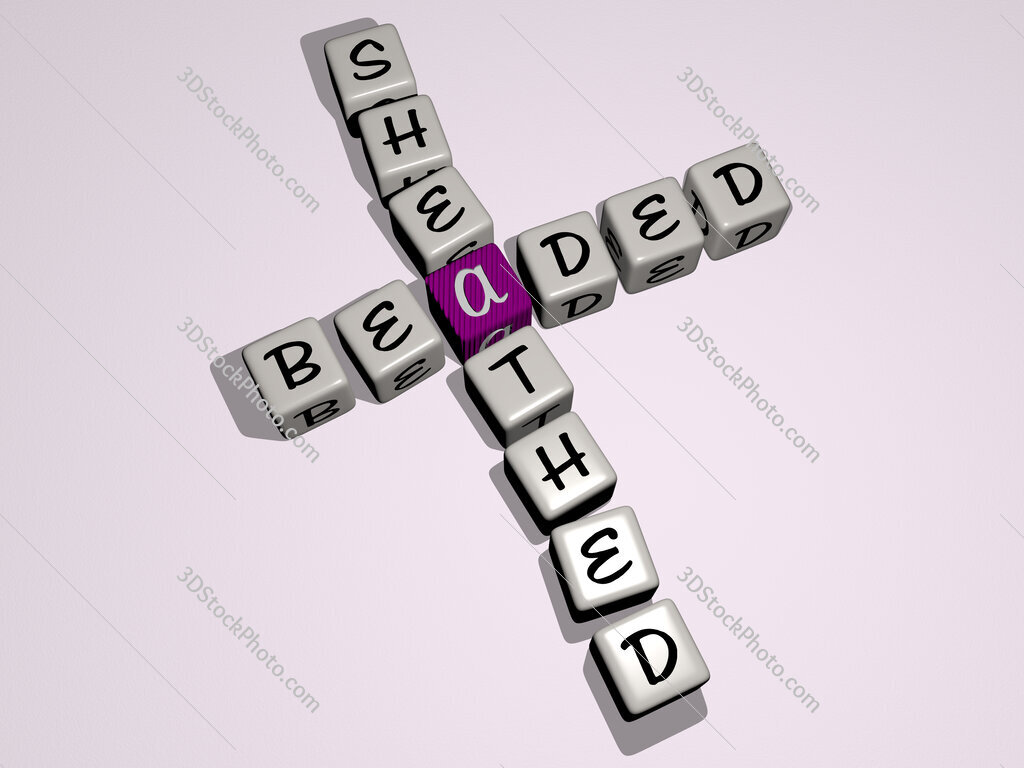 beaded sheathed crossword by cubic dice letters