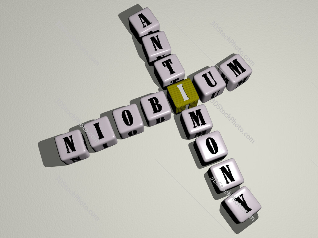 niobium antimony crossword by cubic dice letters
