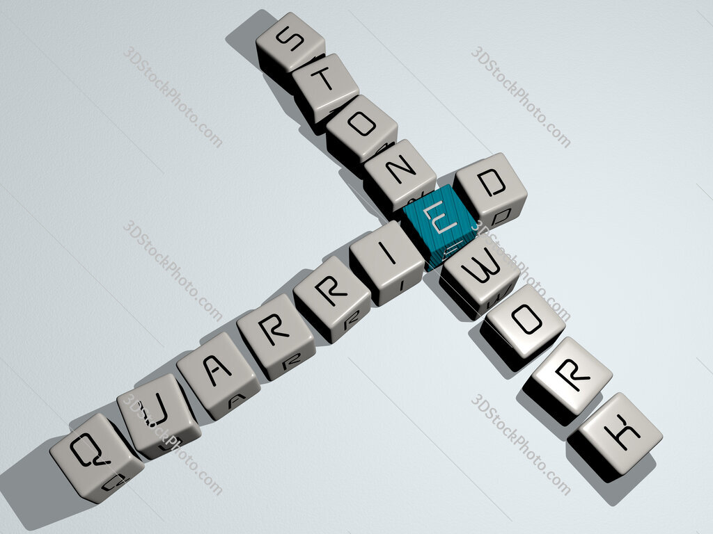 quarried stonework crossword by cubic dice letters