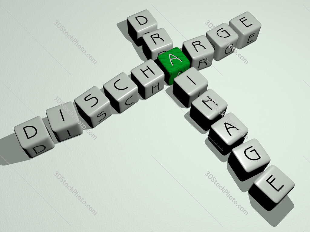 discharge drainage crossword by cubic dice letters