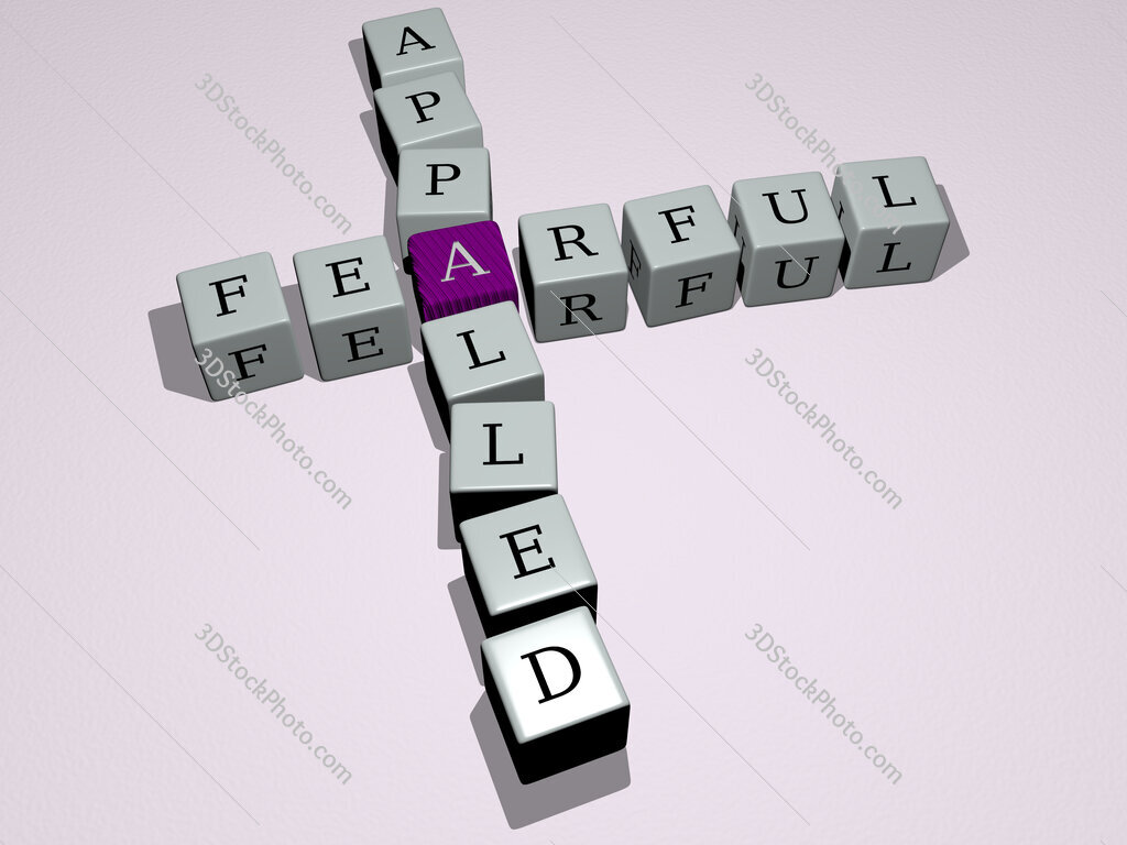 fearful appalled crossword by cubic dice letters