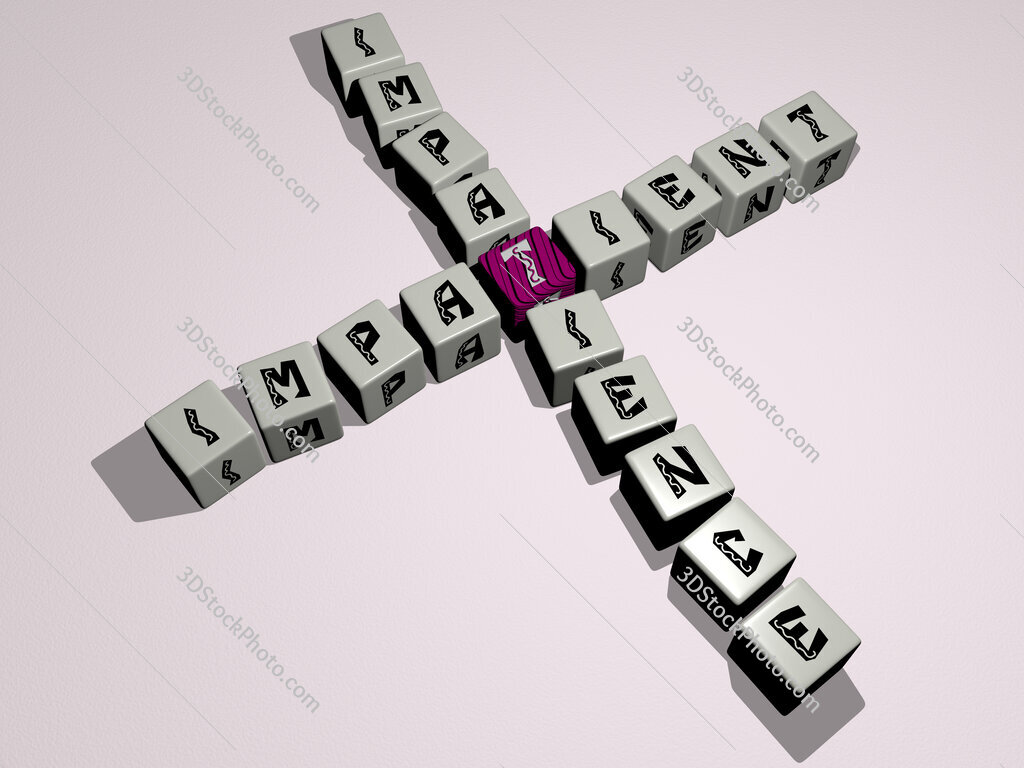 impatient impatience crossword by cubic dice letters