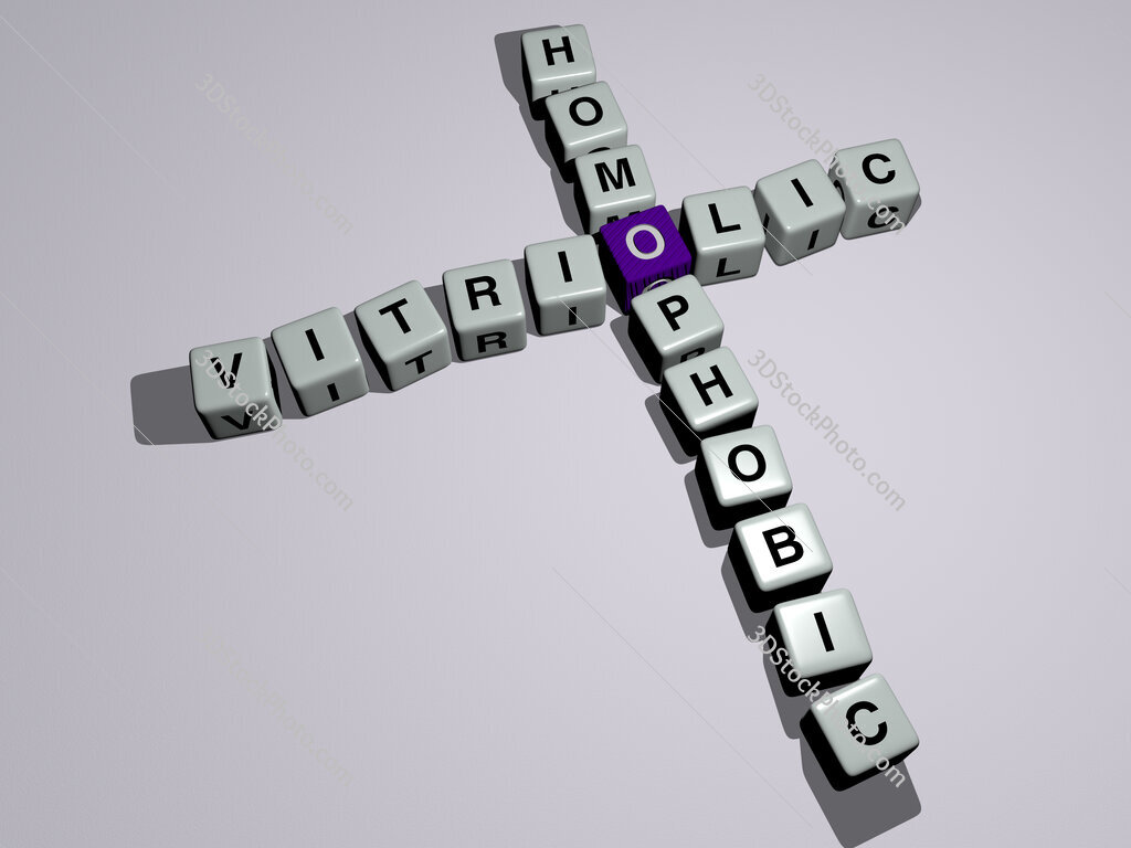 vitriolic homophobic crossword by cubic dice letters