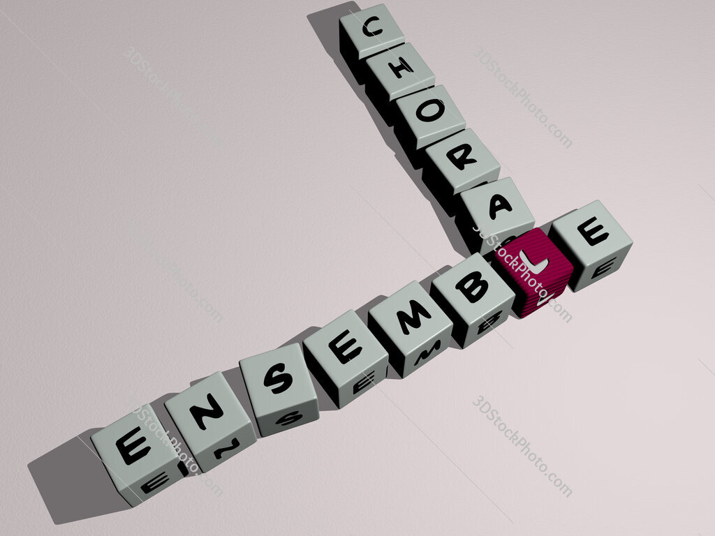 ensemble choral crossword by cubic dice letters
