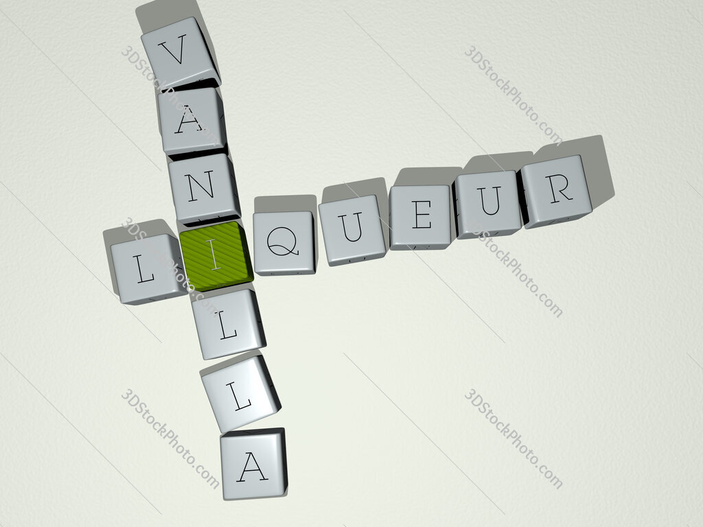 liqueur vanilla crossword by cubic dice letters