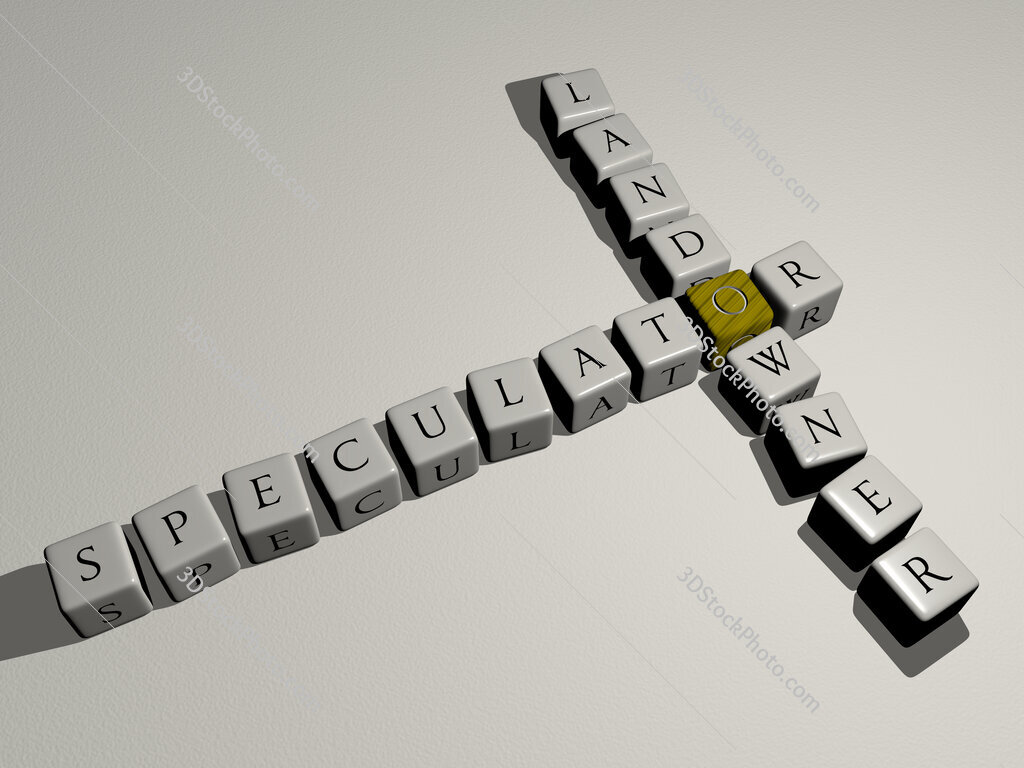 speculator landowner crossword by cubic dice letters
