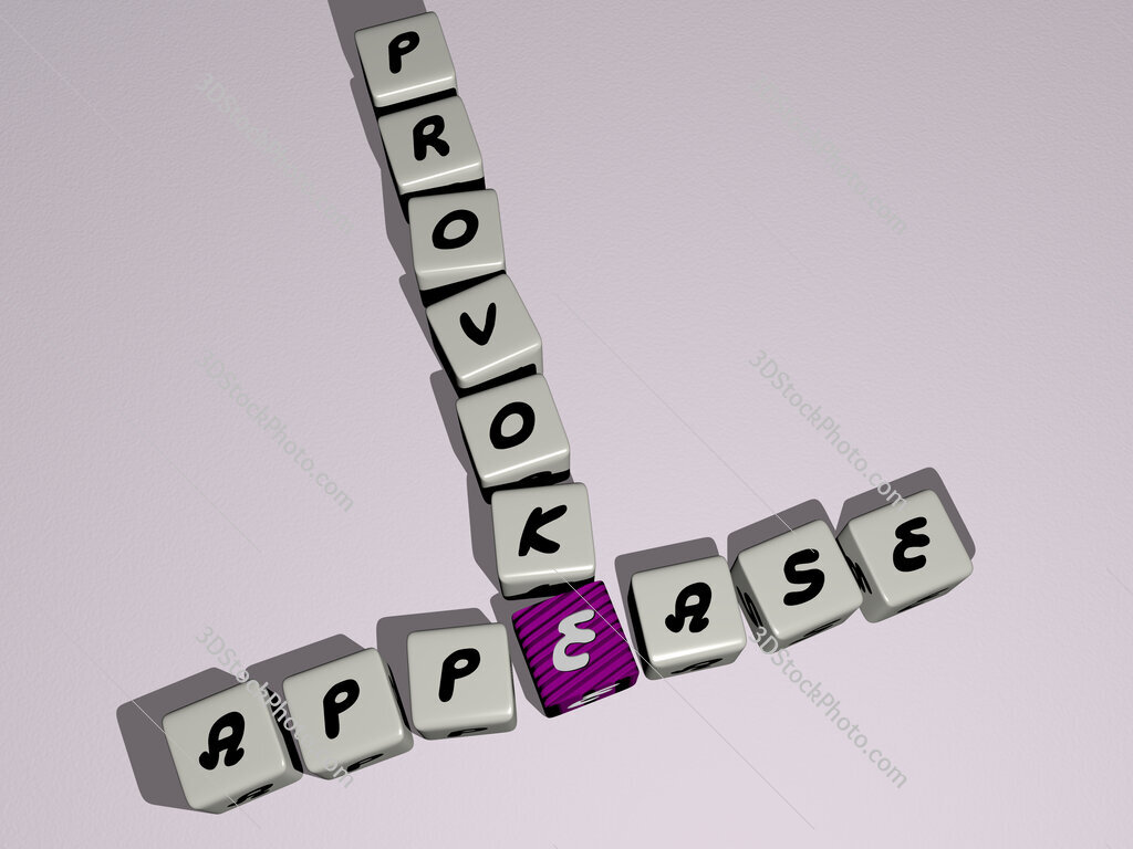 appease provoke crossword by cubic dice letters